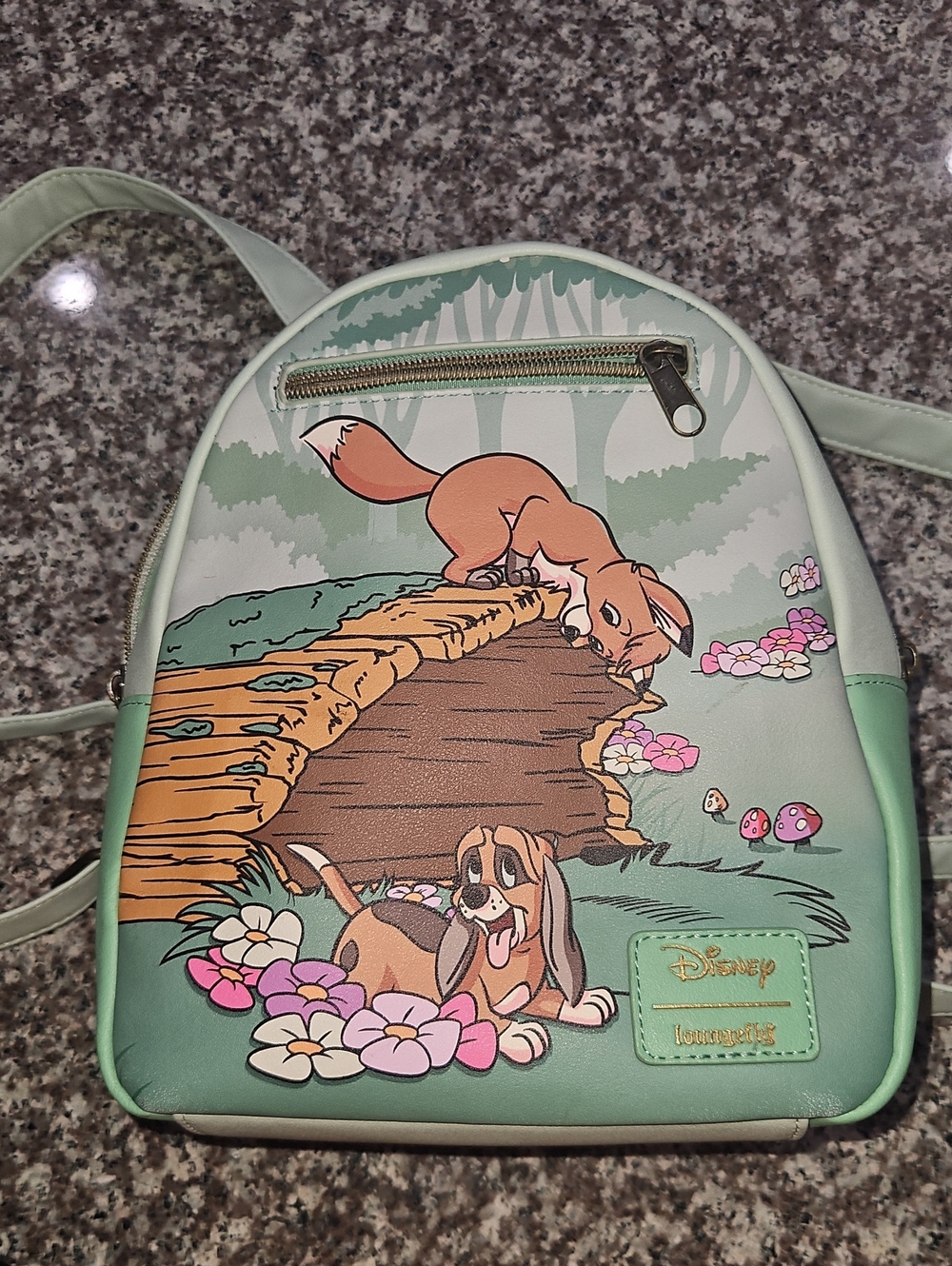 Disney Green Bambi & Friend Mini Backpack